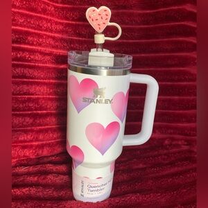 Stanley Quencher H2.0 Tumbler -Frost Heart Gradient 40oz w/ NEW straw topper
